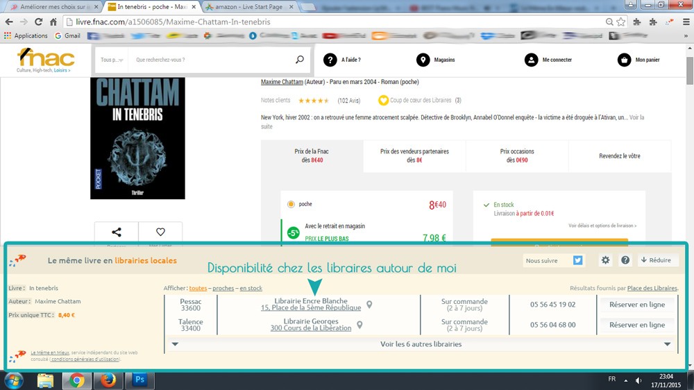 Comparer un livre sur Fnac.com avec Le Même en Mieux